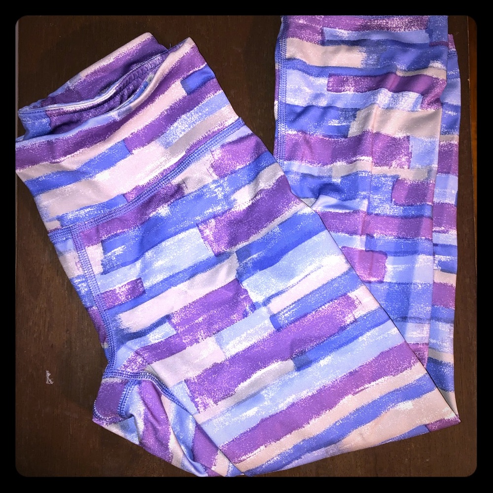 Purple and Gray leggings🦄